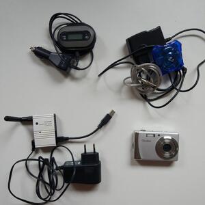 FM Transmitter, kamera, USB-hub