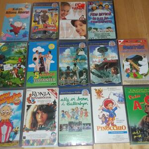 Barnfilmer på VHS