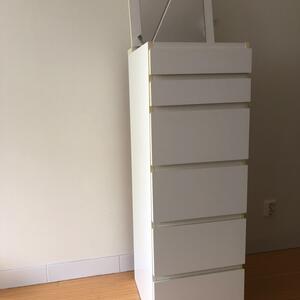 Vit Ikea MALM Byrå med 6 lådor