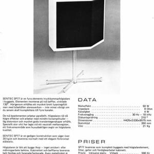 Sentec SP-77 Högtalare