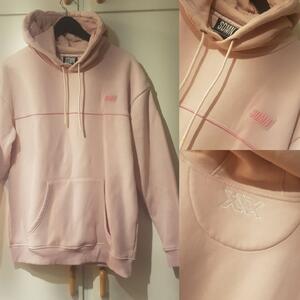 Ljusrosa hoodie herr stl L, SDMN 