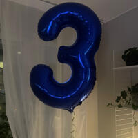 Blå helium ballong 3:a 