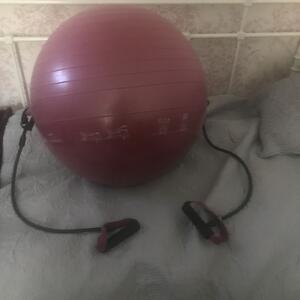 Träningsboll med handtag