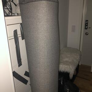 Vit glittrig matta