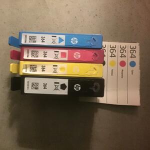 Oanvända bläckpatroner HP 364