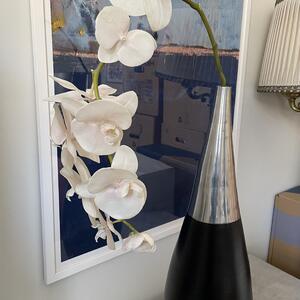 Prydnadsvas med plastblomma 
