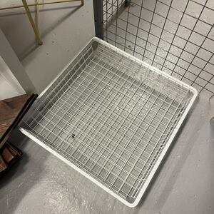 2 Ikea Jonaxel vit korg / trådback