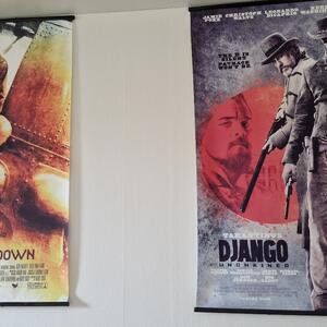 Filmposters i tygmaterial