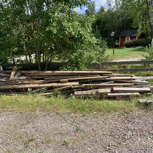 Virke efter altanreparation