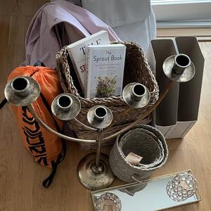 Bag, storages, candle holder