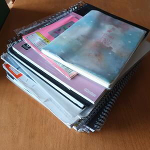 18 block papper: randigt, rutigt, vitt
