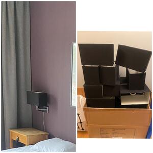 Lampskärmar bortskänkes