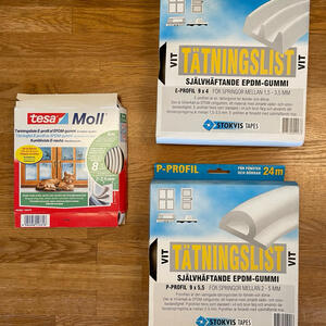 Tätningslister för dörrar / fönster 
