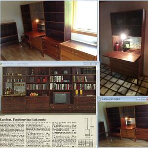 Bokhyllevägg IKEA Excellent ca 1970
