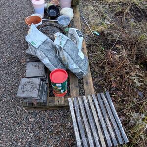 Trädgårdstillbehör och krukor