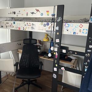 Loft säng 