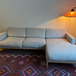 Soffa med schäslong