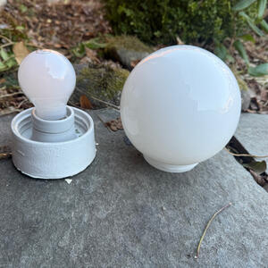 Lampa glasboll 