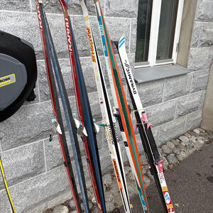 Diverse skidor äldre modell
