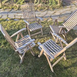 Teak trädgårds stolar